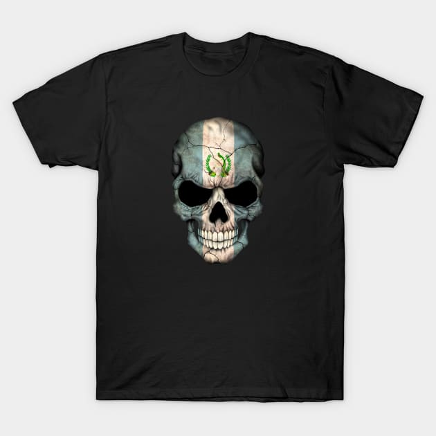 Guatemalan Flag Skull T-Shirt by jeffbartels